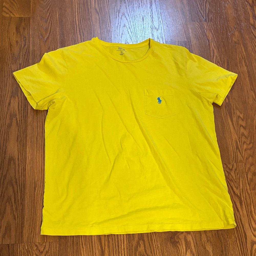 Polo by Ralph Lauren Men's Bright Yellow Tee